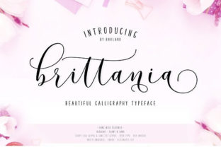 Brittania Font: Elegant Calligraphy for Handmade Products