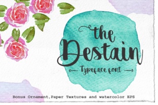 Destain Font: Handwritten Style for Campaign Visuals