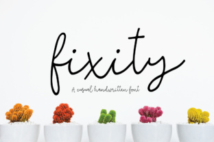 Fixity Font: Handwritten Script for Digital Marketing