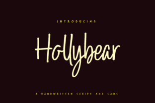 Hollybear Font: Handwritten Branding for Small Business