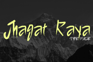 Jhagat Raya Font: Bold Hand-Painted Type for Editorial Design