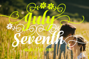 July Seventh Italic Font for Handmade Labels