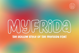 Myfrida Hollow Font for Playful Editorial Design