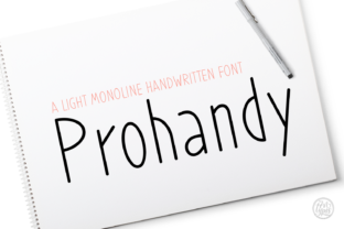 Prohandy Font: Legible Handwritten Type for Web Design