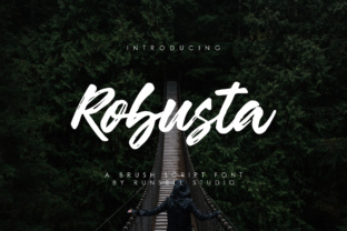 Robusta Font: Bold Script for Handmade Labels