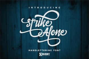Strike Alone Font: Vintage Charm for Handmade Labels